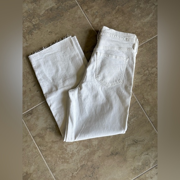 J.Crew Slim Wide-Leg White Jeans | Size 26 - Picture 7 of 7